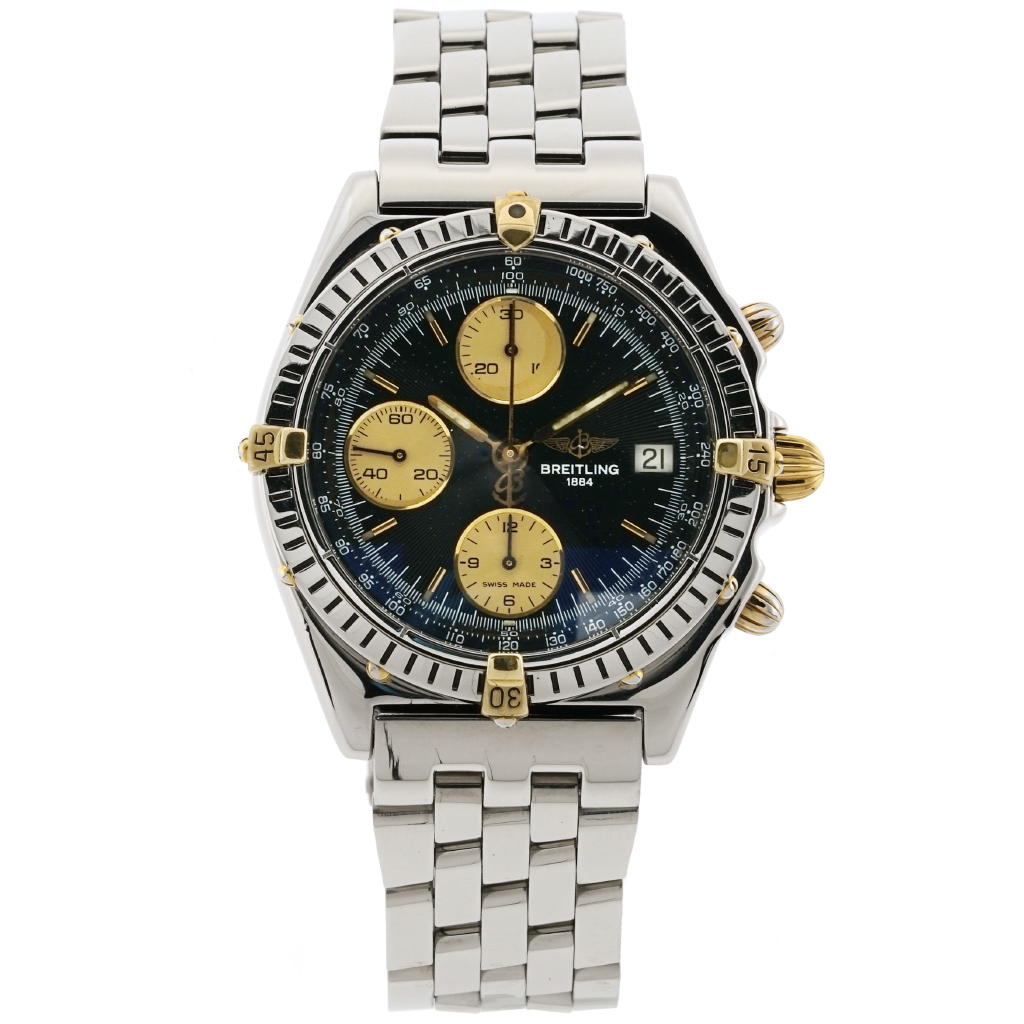 Breitling Chronomat Chronograph B K Yellow Gold Stainless Steel