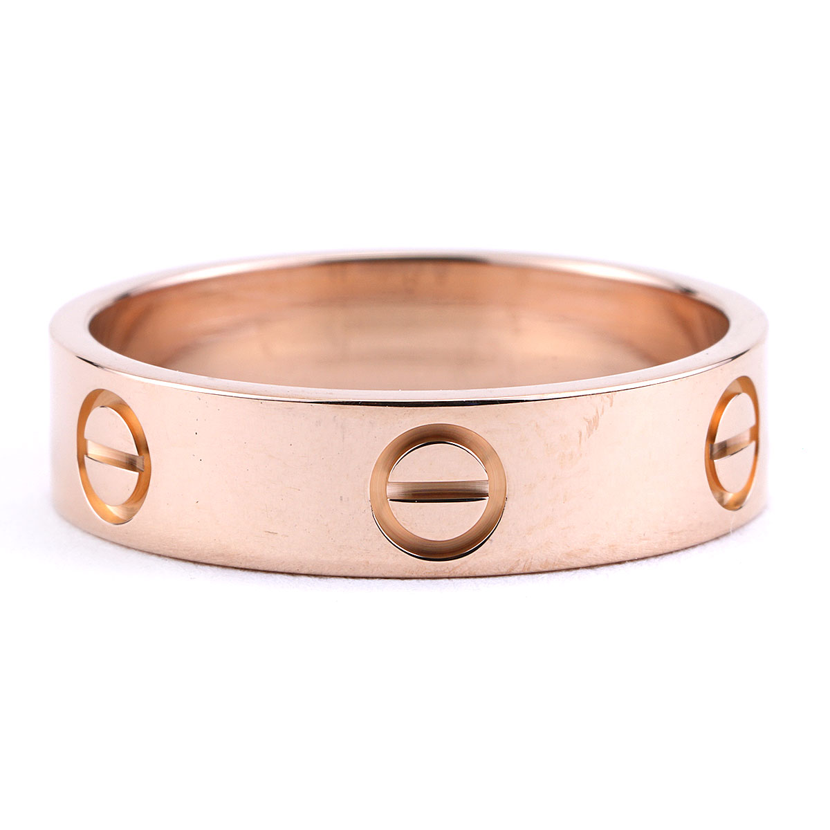 Cartier Love Band Ring in 18K Rose Gold 5.5MM Size 8.75 New York