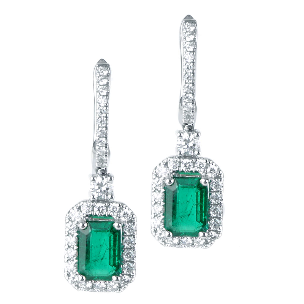 Lehar Emerald Earrings | Sheetal Zaveri by Vithaldas