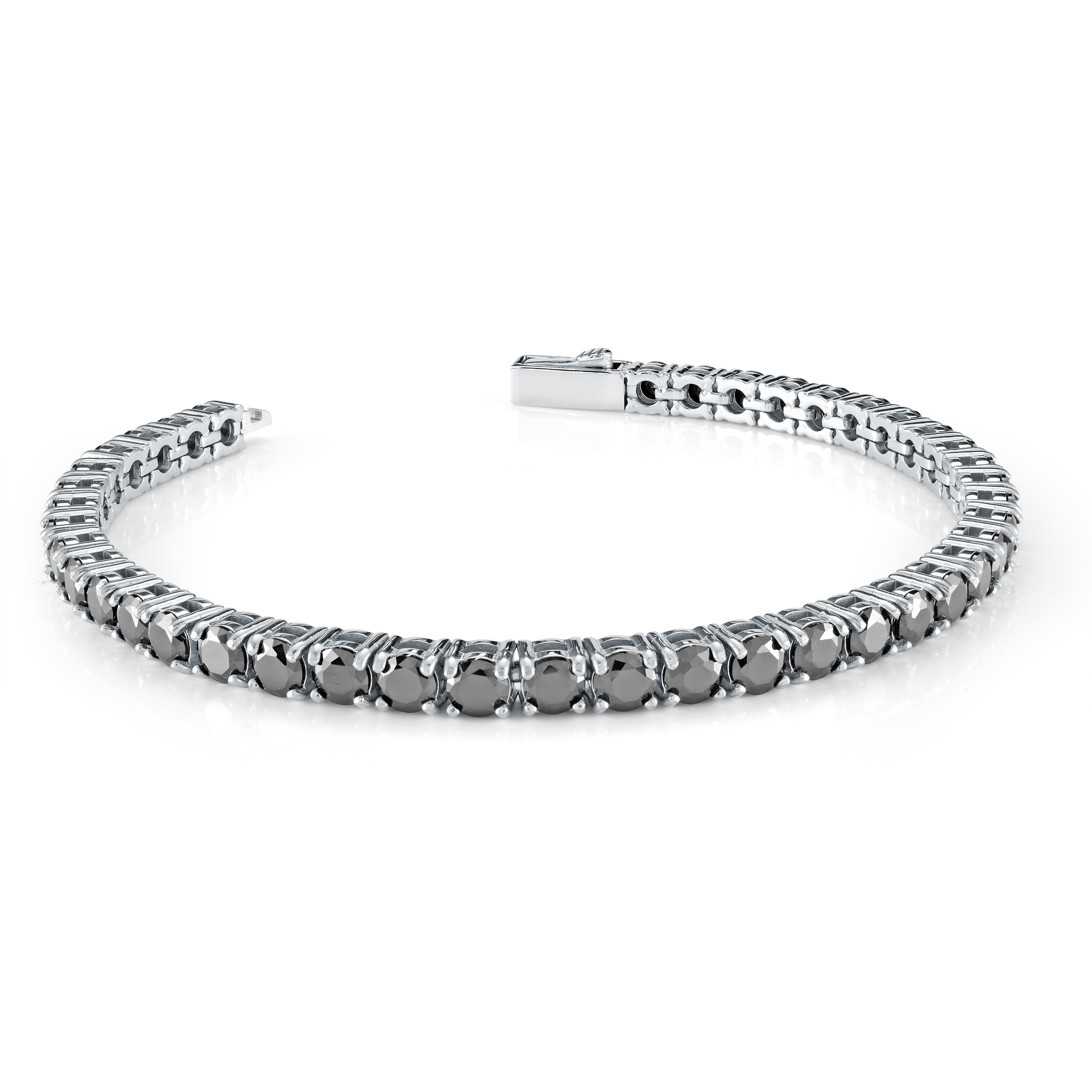 Italgem Black CZ Stainless Steel Tennis Bracelet New York