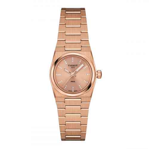 Tissot PRX 25mm Rose Diamond Dial Rose Tone Bracelet - jewelry product image
