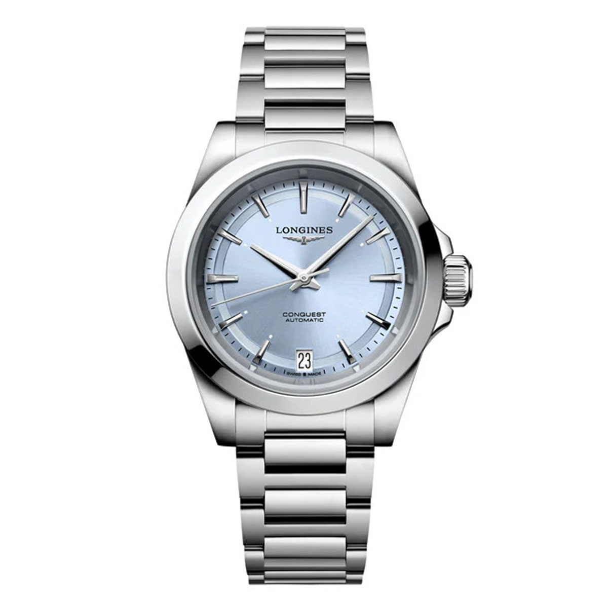 Longines Conquest 34mm Ice Blue Dial Stainless Band | New York