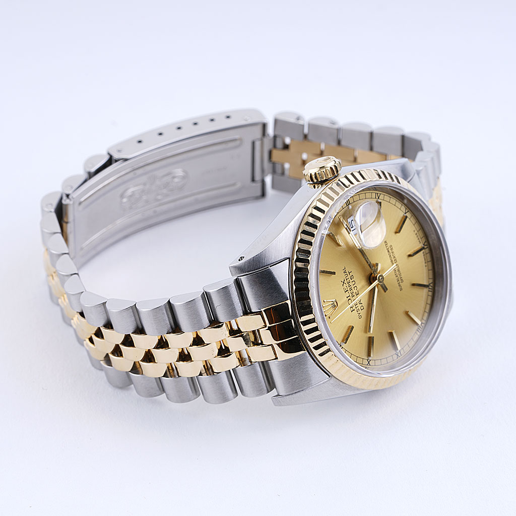 Rolex Datejust 16233 Champagne Dial Two Tone Jubilee 36mm Circa