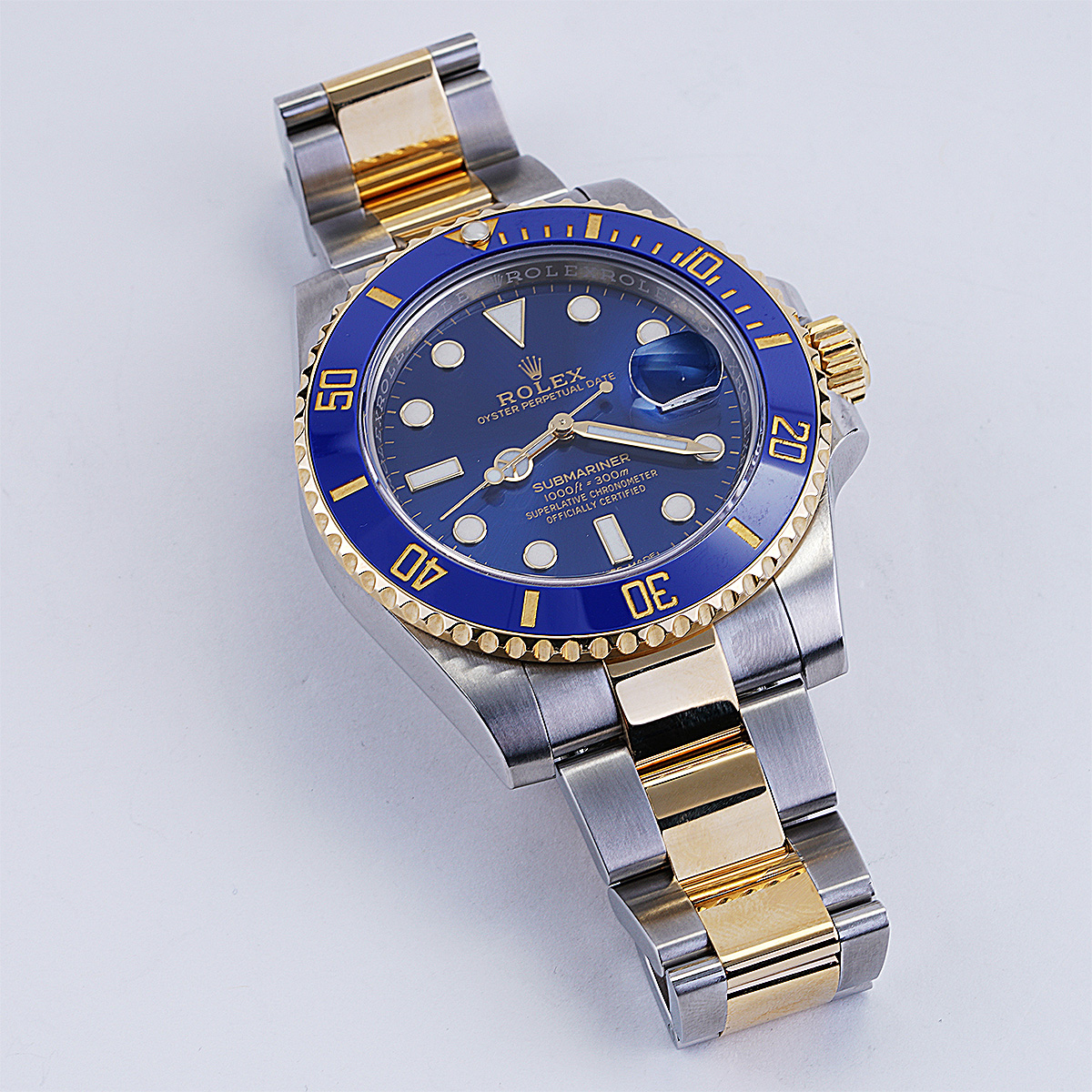 Rolex Submariner Two Tone Blue Dial