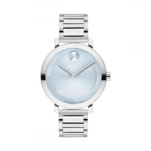 Movado Bold Evolution 2.0 Light Blue Dial Stainless Steel Band 