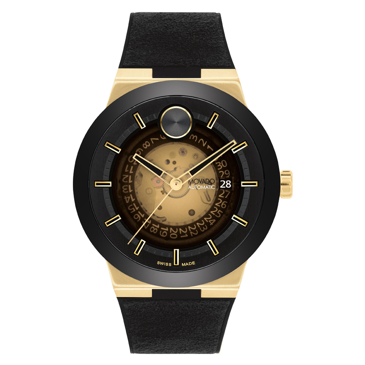 Movado bold rubber strap best sale