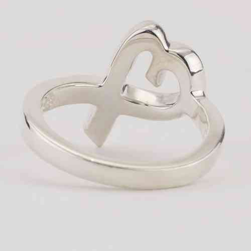 Tiffany & Co Sterling Triple Loving Heart Ring Paloma