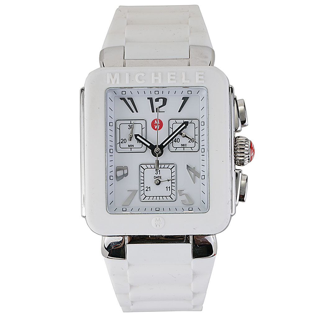 Michele watch on sale white jelly bean