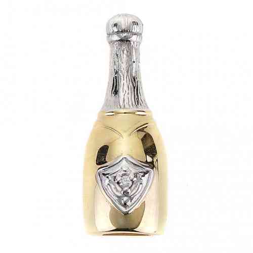 Charolee Silver Tone Champaign Bottle Brooch Encrusted deals With Rhinestones