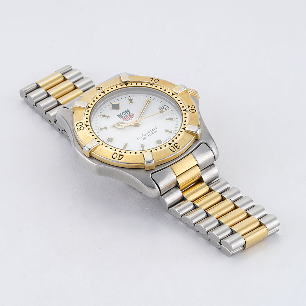 Vintage Gold Plate and Stainless Steel TAG Heuer Professional 200