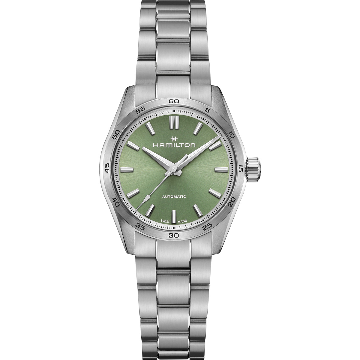 Hamilton Jazzmaster Performer Auto 34mm Green Dial Stainless Band | New  York Jewelers Chicago