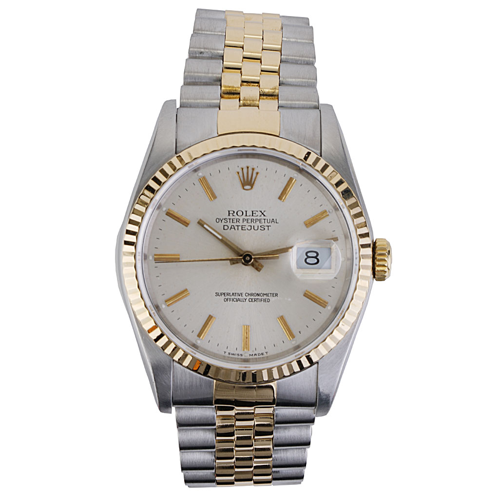 defile Officer igennem Rolex Datejust 36 mm Two Tone Jubilee Silver Dial 16233 | New York Jewelers  Chicago