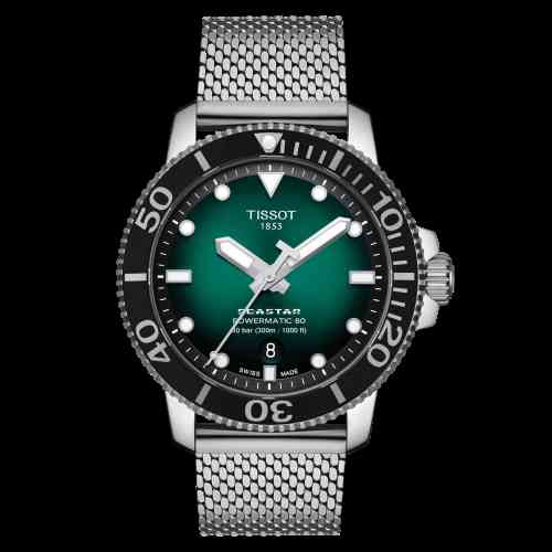 Tissot Seastar 1000 Powermatic 80 Green Dial New York Jewelers