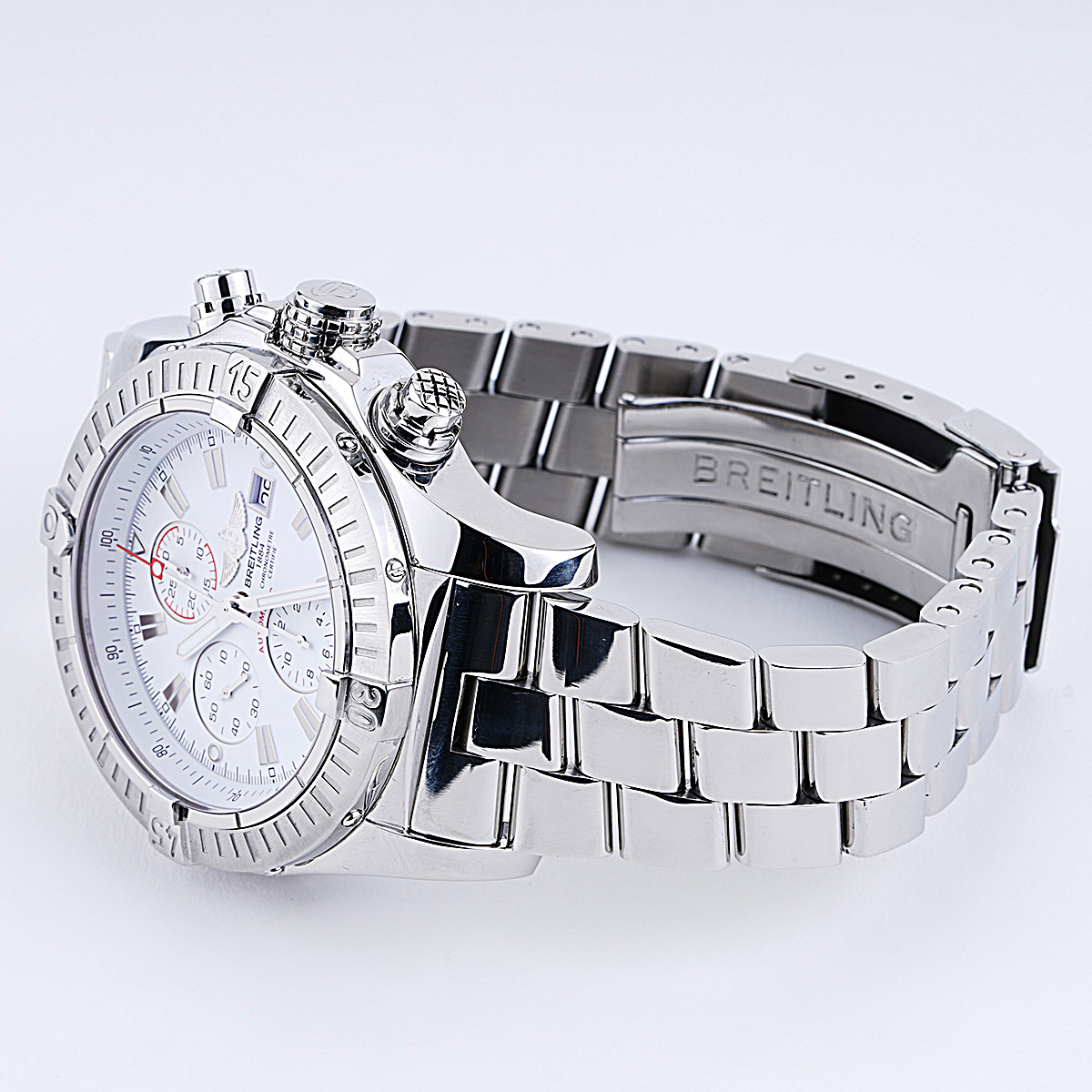 Breitling Super Avenger II A13370 White Dial 48.5 mm Circa 2012