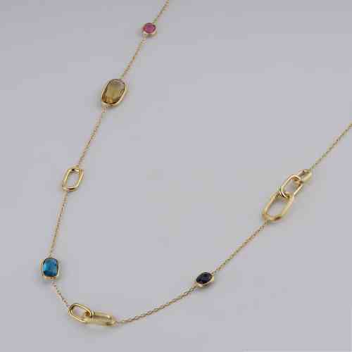 アクセサリー MARCO BICEGO MURANO NECKLACE Marco Bicego 18K Yellow Gold Murano Multi Stone Necklace