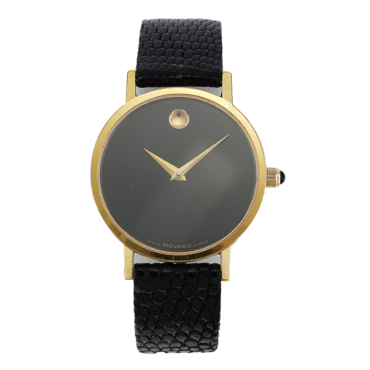 MOVADO Men's Extra Large Museum Style Watch SS w/ Black Dial - $1.5K A