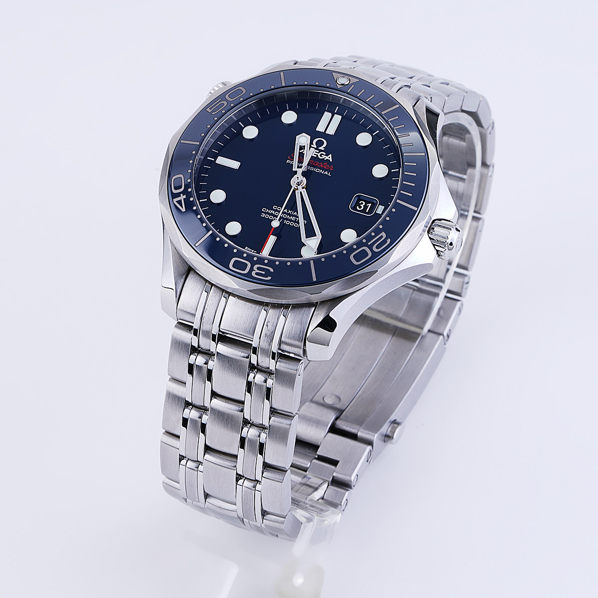 Omega Seamaster Diver Co Axial Chrono Blue Dial 41mm New York