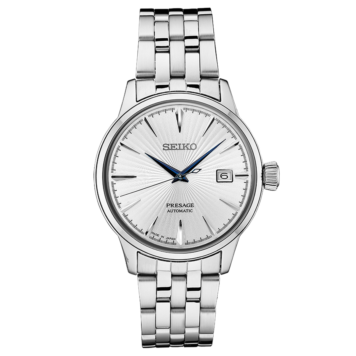 Seiko Presage Cocktail Time Silver Dial Stainless Steel Band