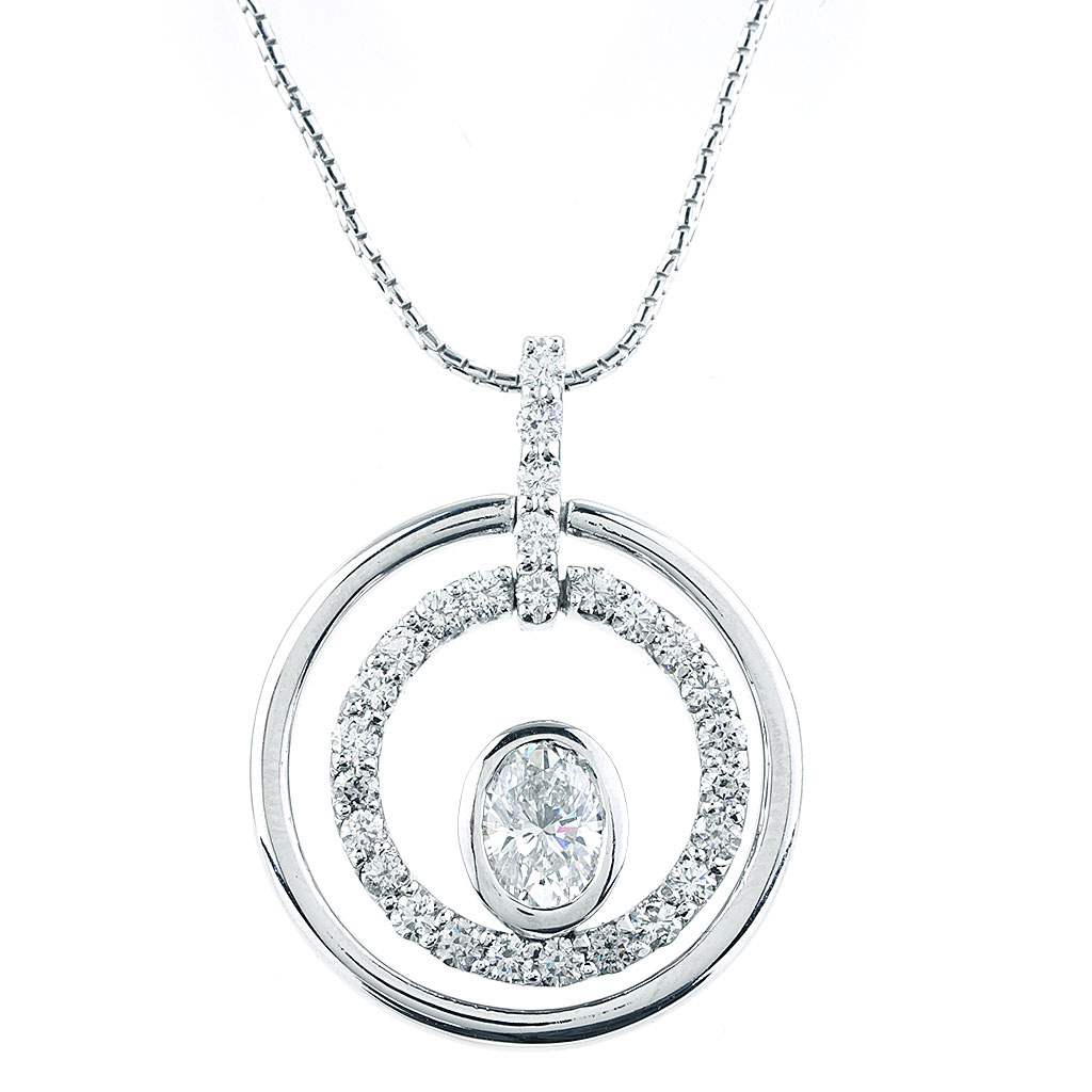 Sachi Double Circle Diamond Necklace on Marmalade | The Internet's Best  Brands
