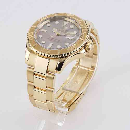 Rolex Yachtmaster 18k Yellow Gold Black Mother of Pearl Dial | New