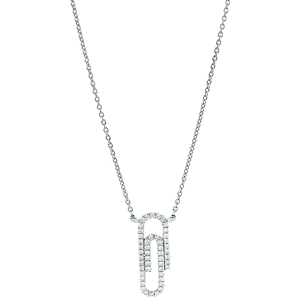 14 Kt Yellow Gold 1.00 Ct Paperclip Diamond Necklace – J'evar