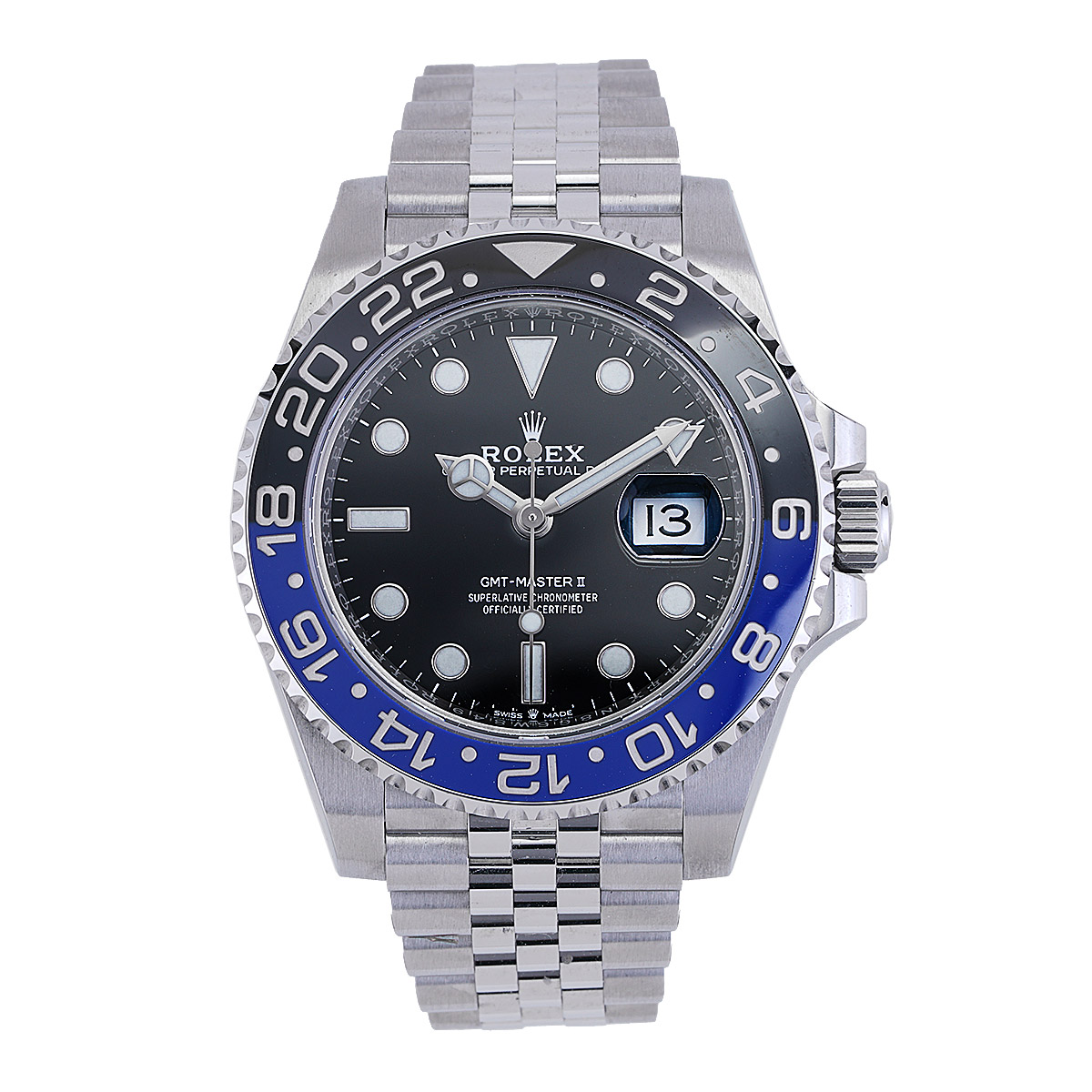 Rolex GMT Master II BATGIRL 126710BLNR Black Dial 40mm Circa 2021 