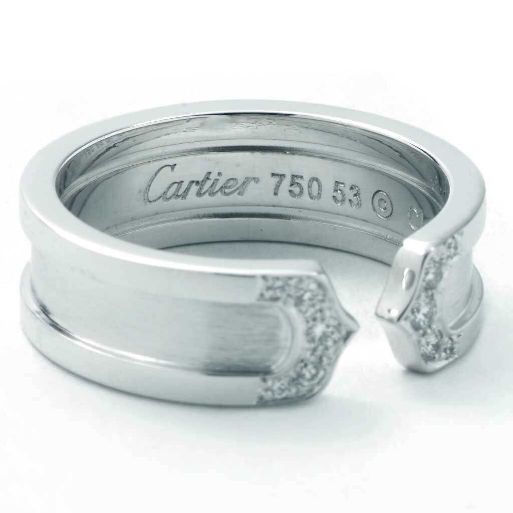 Cartier C de Cartier Diamond 18K White Gold Bracelet