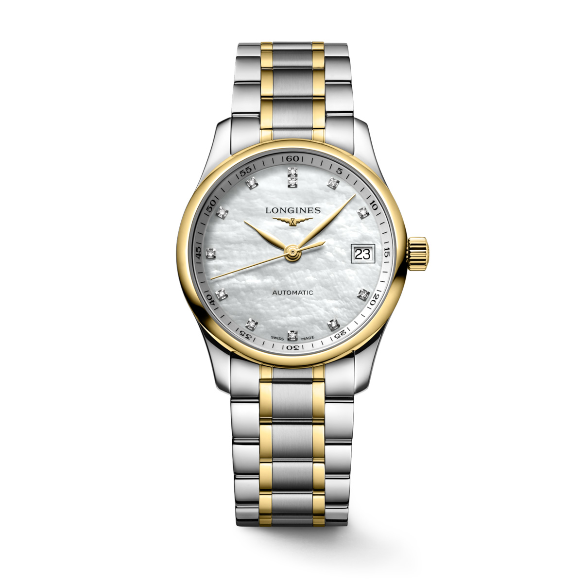 Longines Master Collection Mother of Pearl Diamond Dial Two Tone