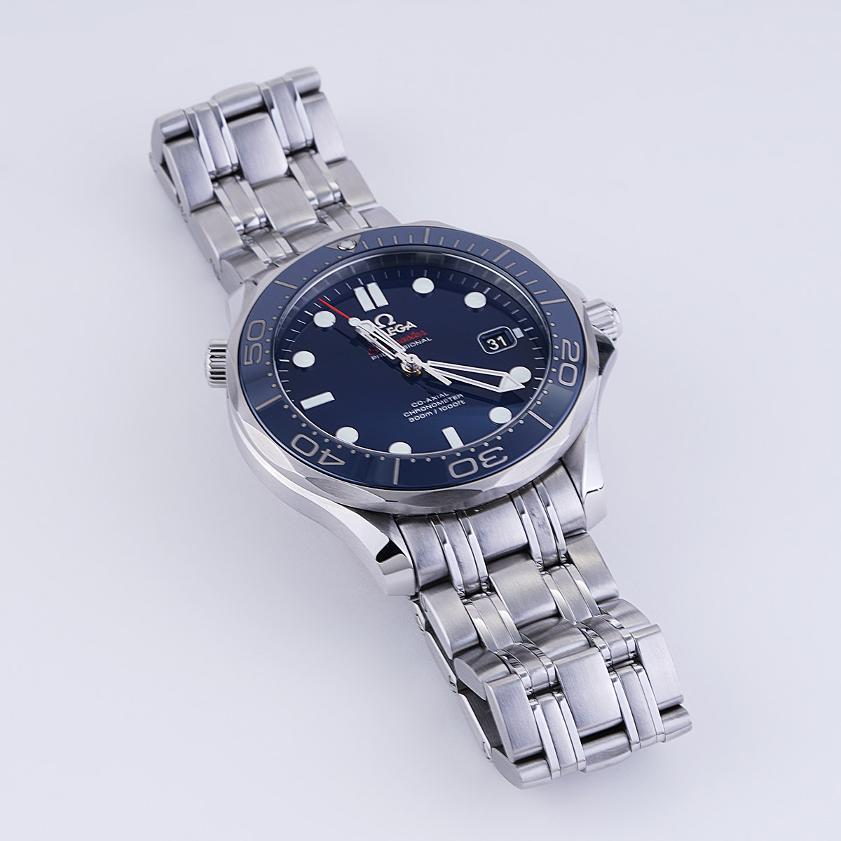 Omega Seamaster Diver Co Axial Chrono Blue Dial 41mm New York