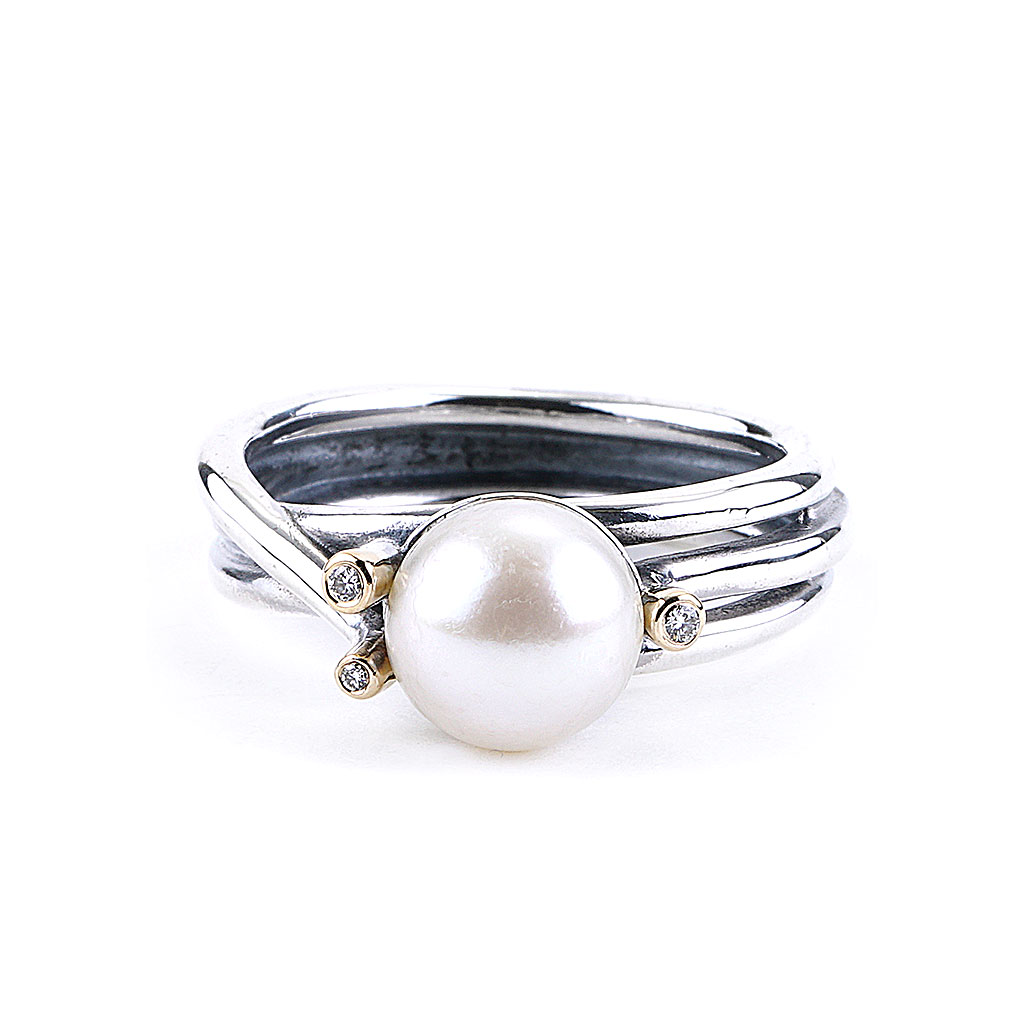 Gold Plated Stylish Traditional Adjustable Pearl Finger Ring for Women and  Girls – alltrend.in