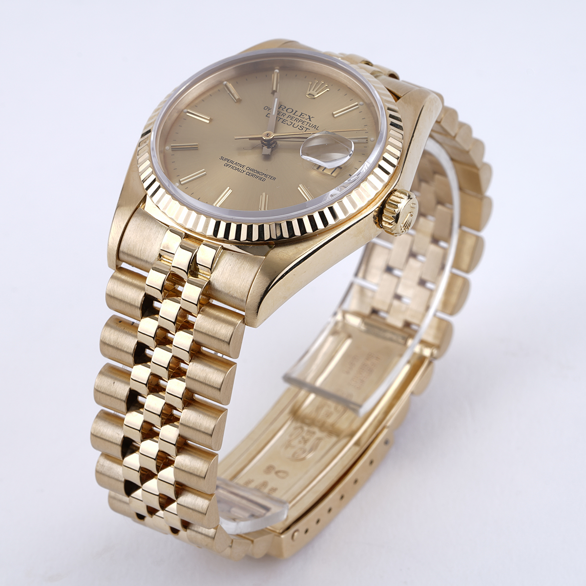 Rolex Datejust 18k Yellow Gold Circa 1983 36mm New York Jewelers