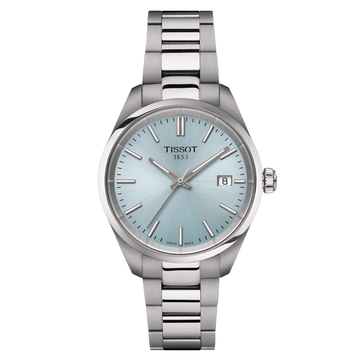 Tissot PR 100 34mm Ice Blue Dial Stainless Steel Band New York