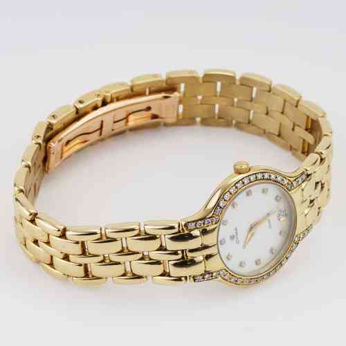 CYMA 18K Yellow Gold Diamond Mother of Pearl Dress Watch CYMA | Accessories | Cyma 8k Yellow Gold Diamond Mother Of  main image 2