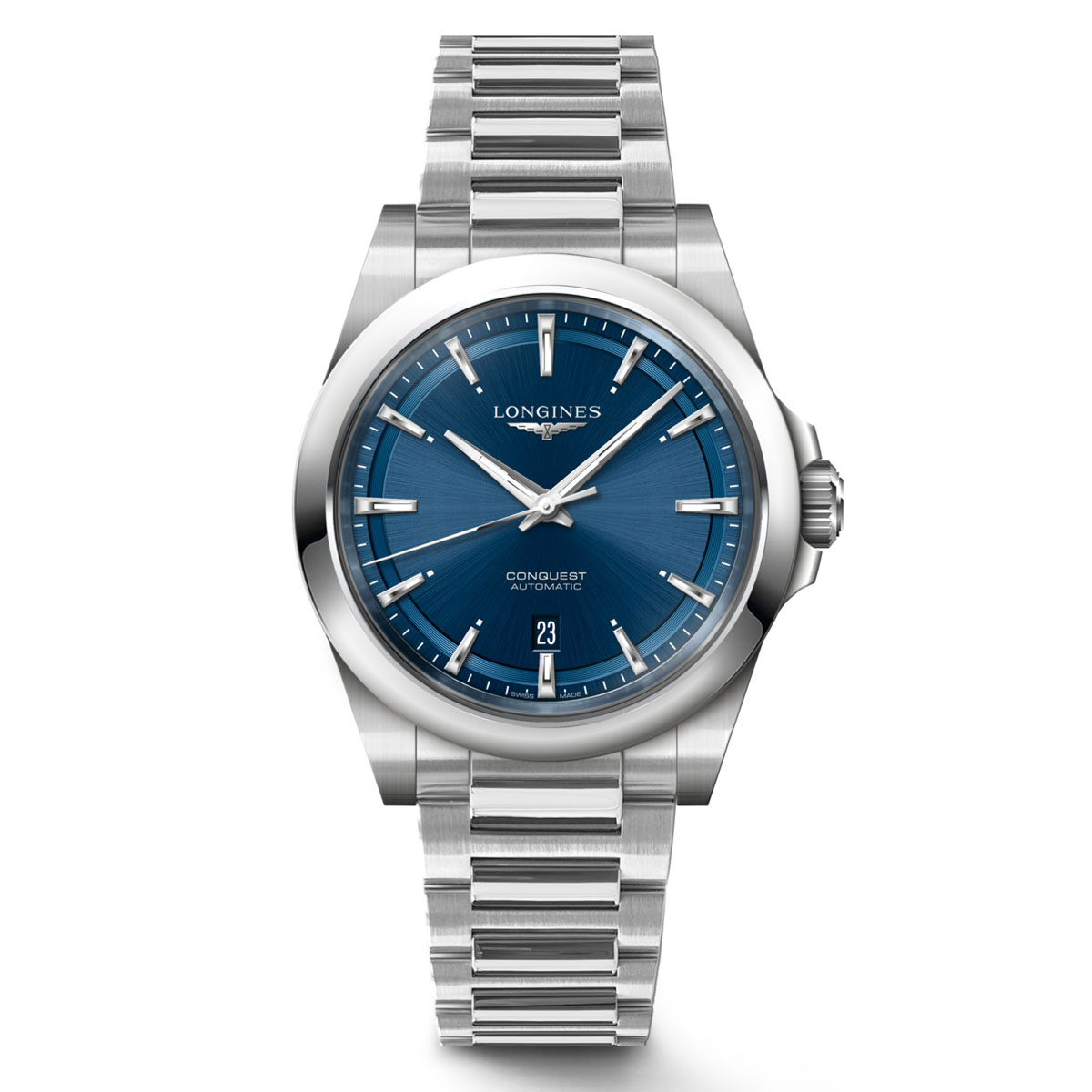 Longines Conquest Blue Dial Stainless Steel Band | New York Jewelers ...