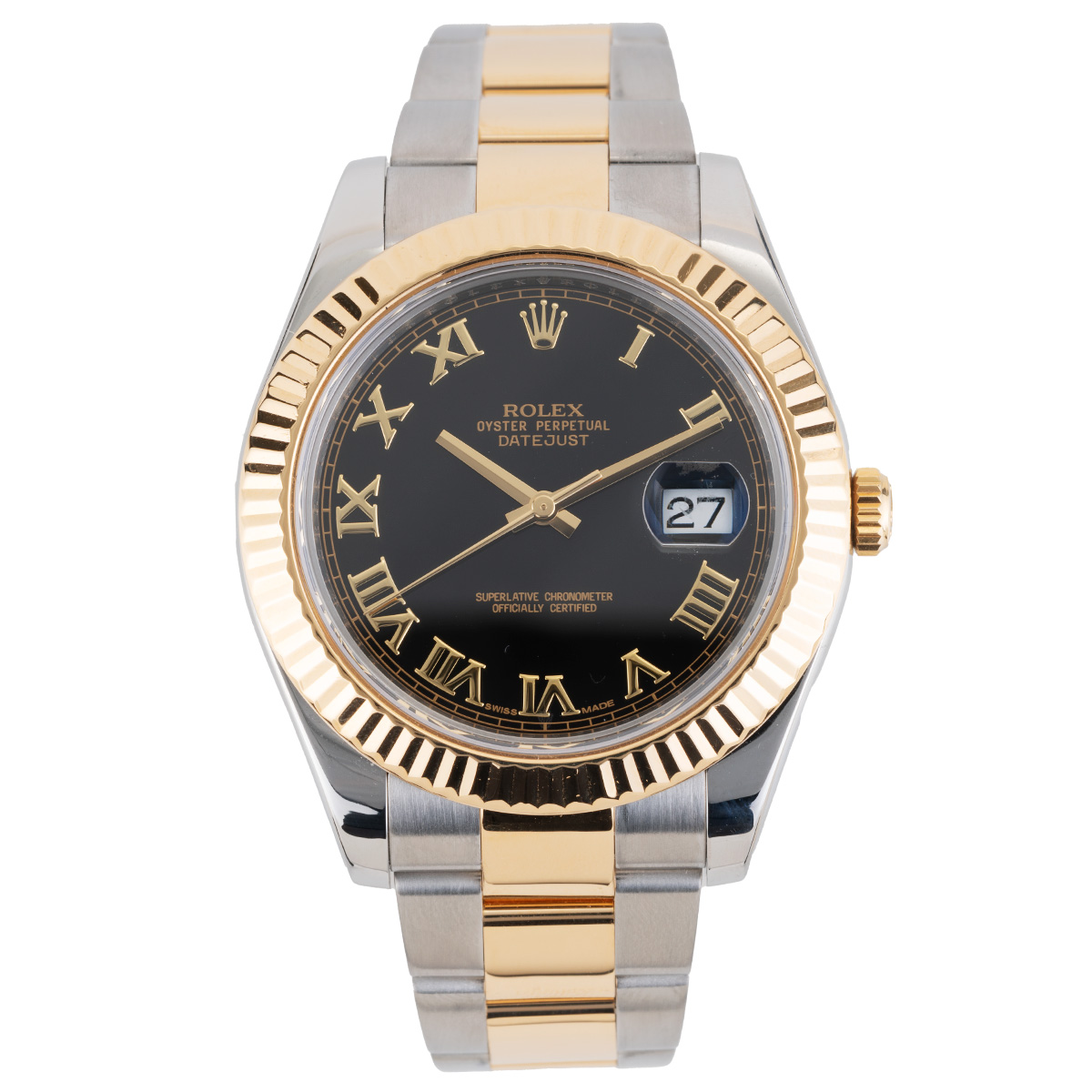 Rolex Datejust II Black Dial Two Tone Oyster Circa 2014 New York