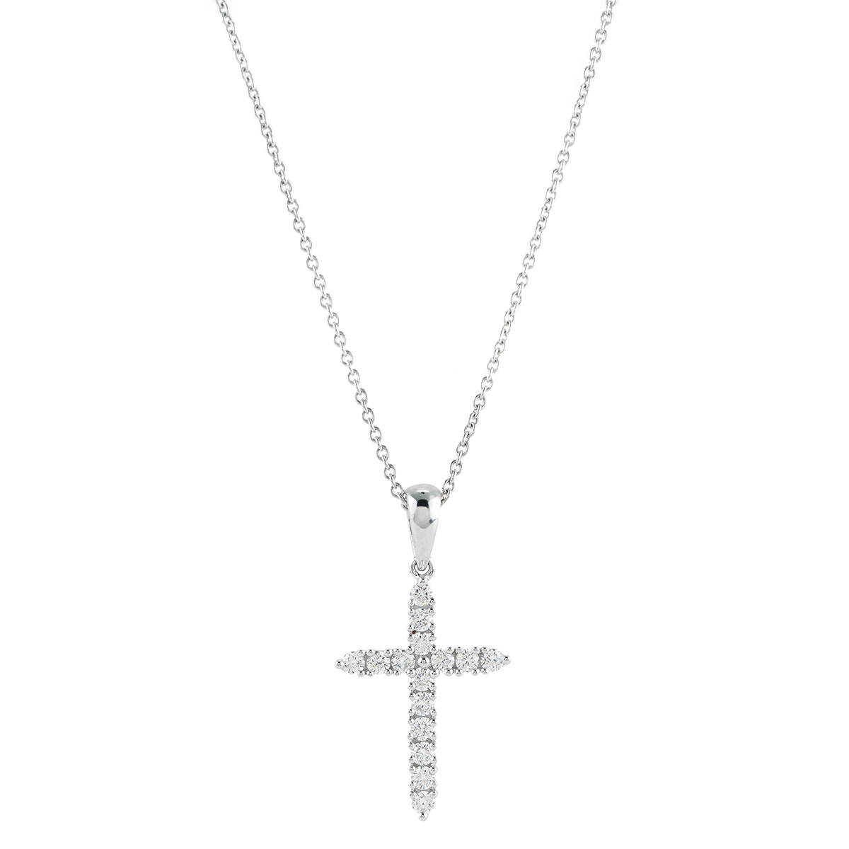 Small diamond cross necklace high quality 22