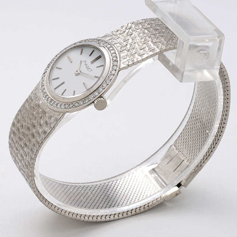 Piaget White Gold Diamond Bezel Oval Dial Circa 1970 | New Piaget White Gold Diamond Bezel Oval Dial Circa 1970 | New
