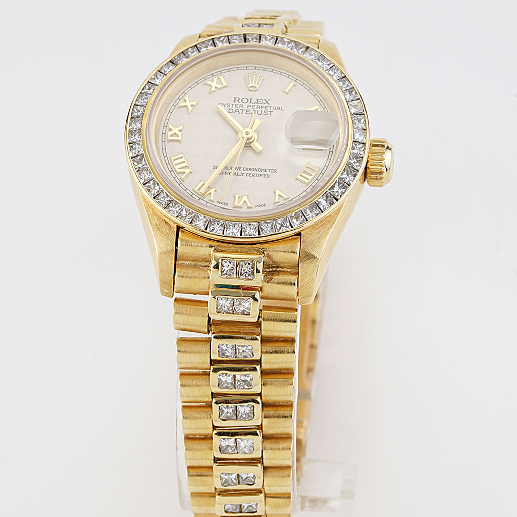 Rolex Datejust 26 President Diamond in Yellow Gold Circa 1993