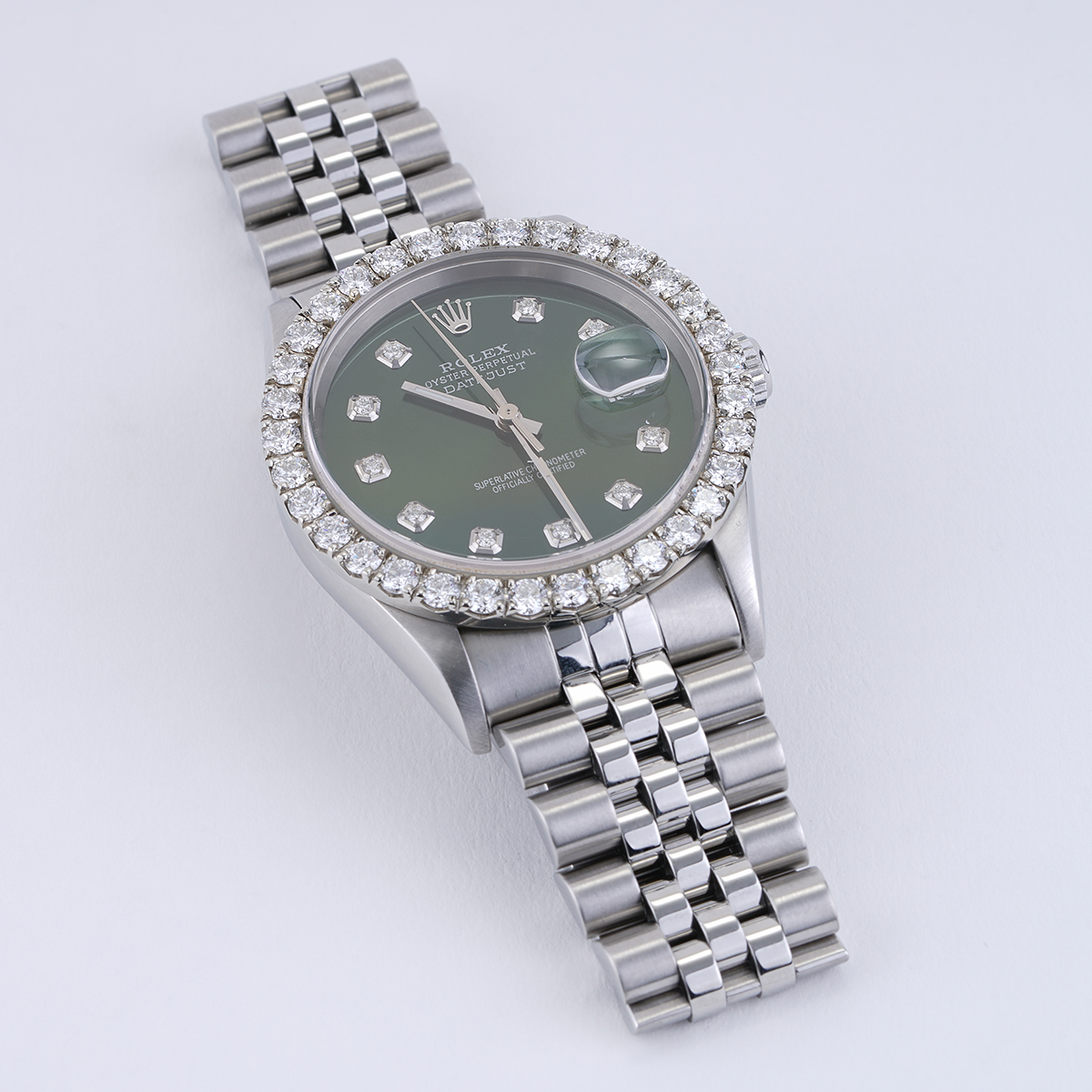 Rolex diamond hotsell dial for sale