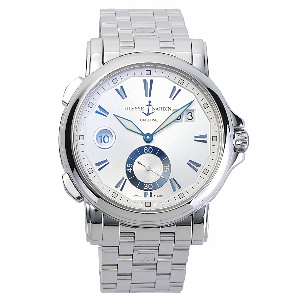 Ulysse Nardin Dual Time Silver Dial | New York Jewelers Chicago