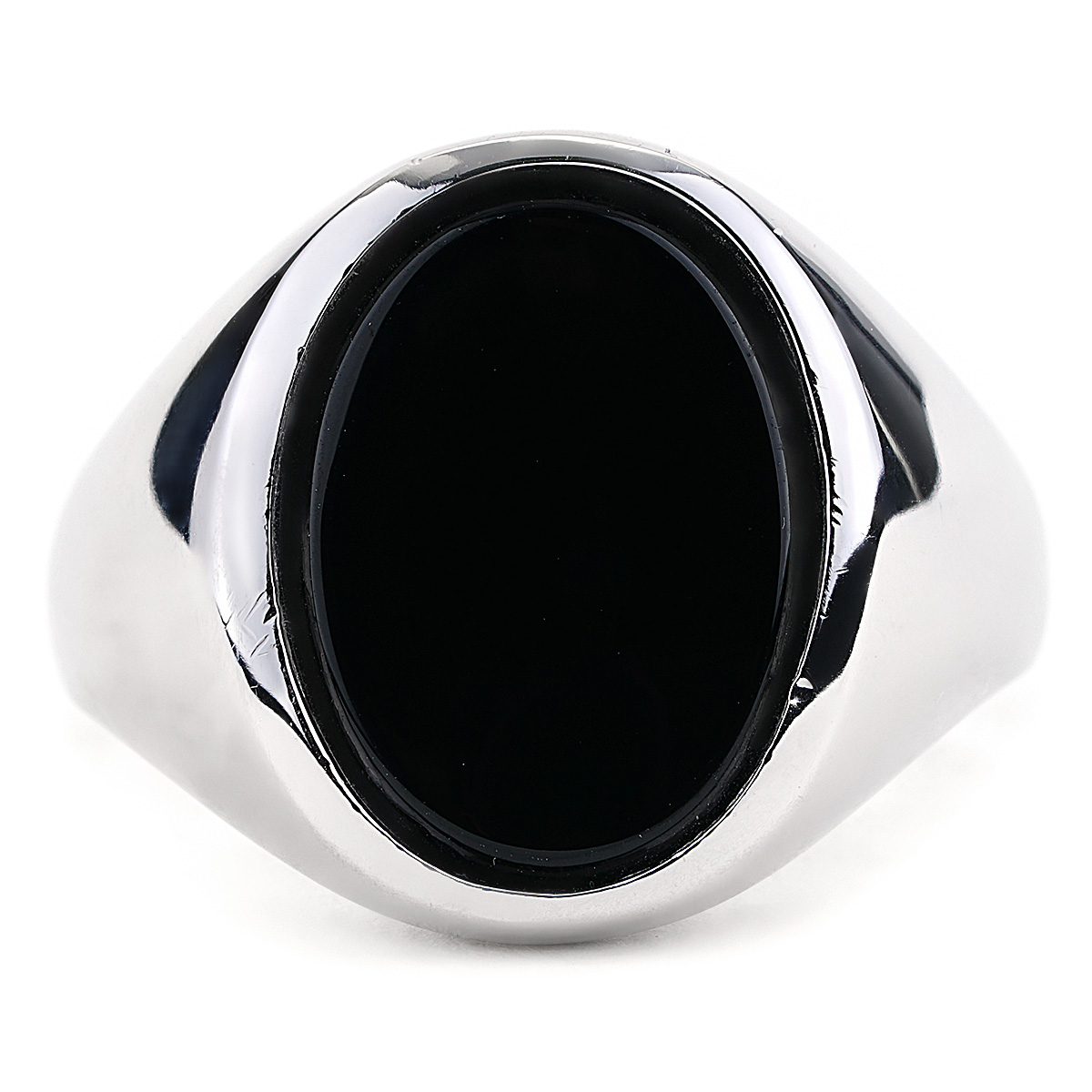 Chicago Gold Black Onyx Signet Ring