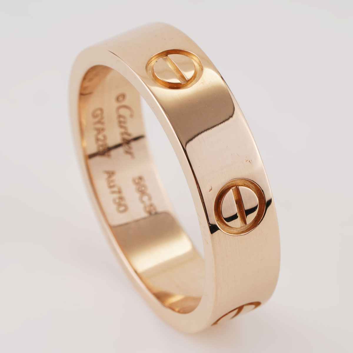 Cartier Love Ring Collection Classic Model Size 59 in Rose Gold 