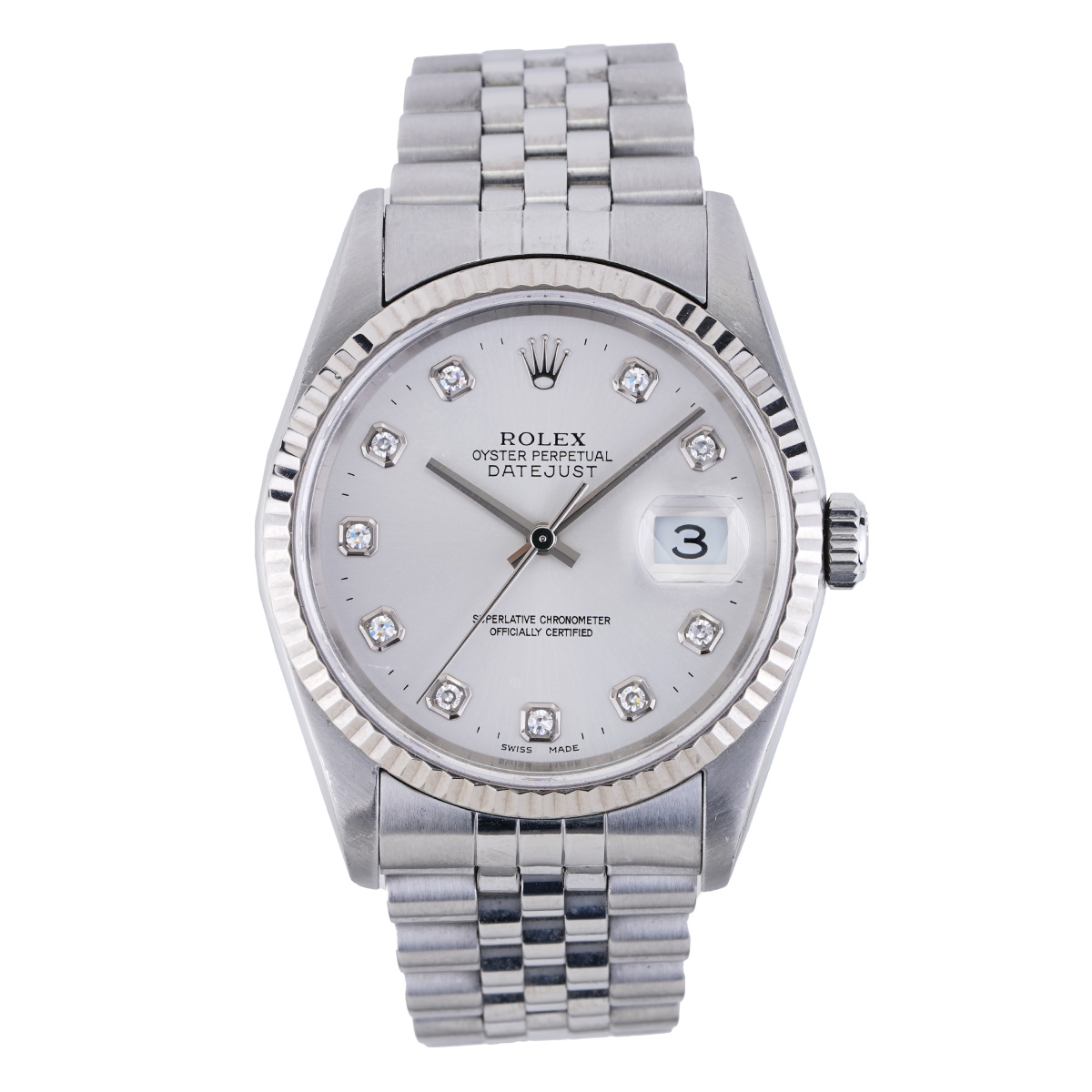 Rolex Datejust 36 Diamond Dial Circa 2004 New York Jewelers Chicago