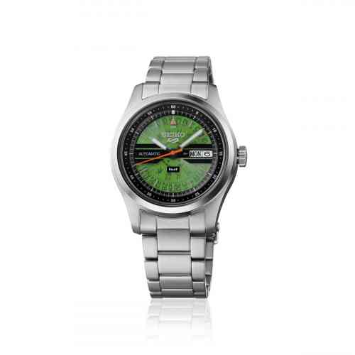 Seiko 5 Sports x HUF Limited Edition 39.4mm Green Dial Stainless