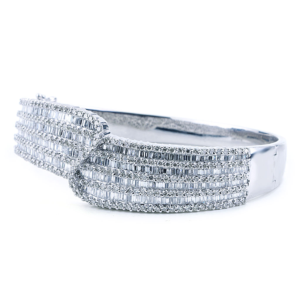 Buy 7.27 Carat Mens Diamond Bracelet 14K White Gold Online in India - Etsy