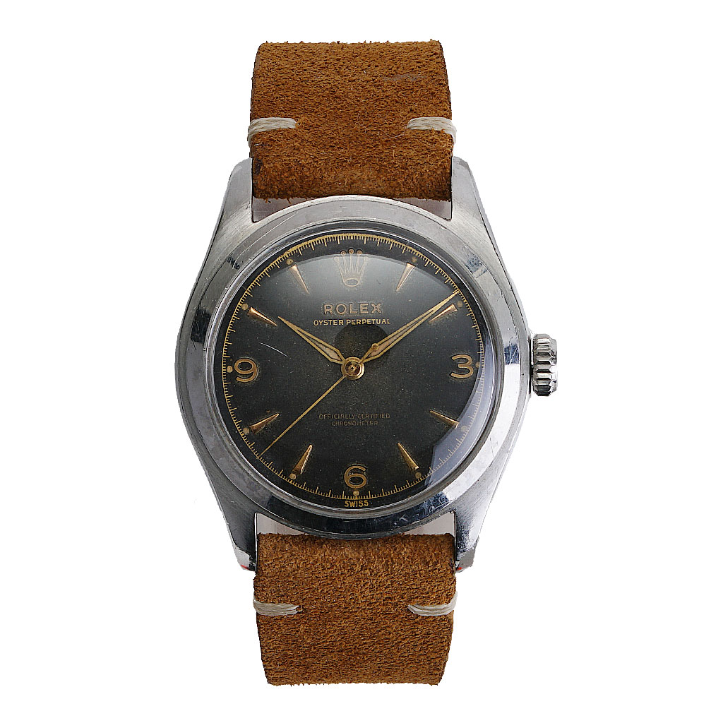 Vintage Oyster Perpetual Bubbleback Manual Wind 6106 Arabic Numeral | New York Jewelers Chicago