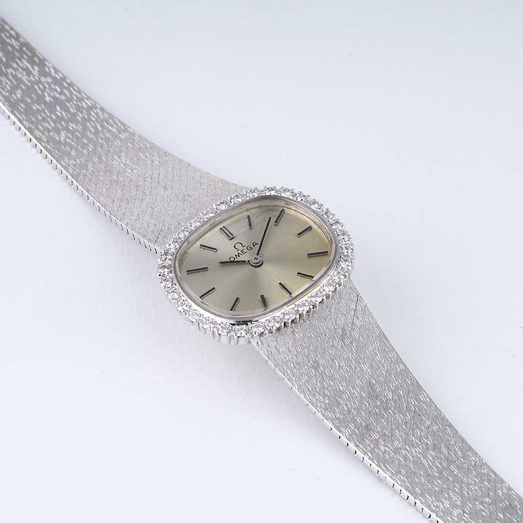 omega vintage diamond watch