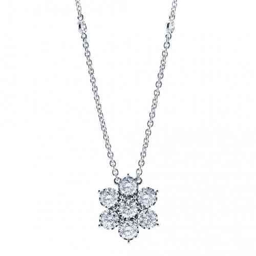 Halle 27 Carat 21 inch Diamond Necklace in 14kt White Gold - Necklace & Pendant - Mike Nekta NYC - Nekta New York