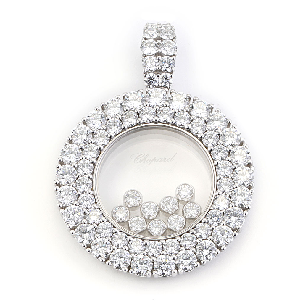 Chopard Rose Gold Happy Spirit Diamond Necklace | Knar Jewellery