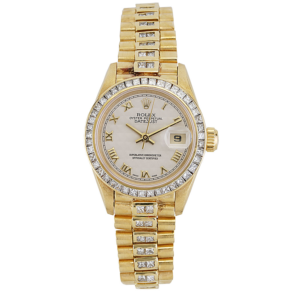 høg Nu udbrud Rolex Datejust 26 President Diamond in Yellow Gold Circa 1993 | New York  Jewelers Chicago